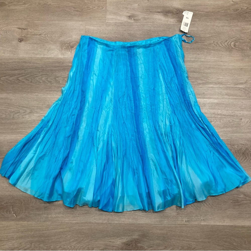 NWT Blue Lauren Ralph Lauren A-line Skirt